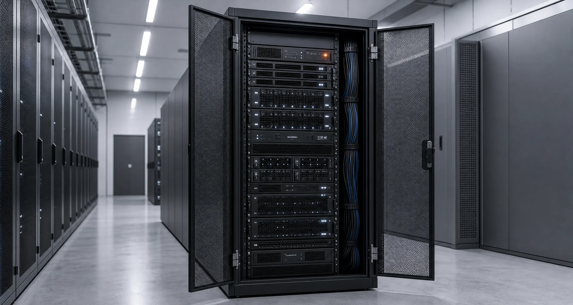 Server rack infrastructure with latency telemetry monitors