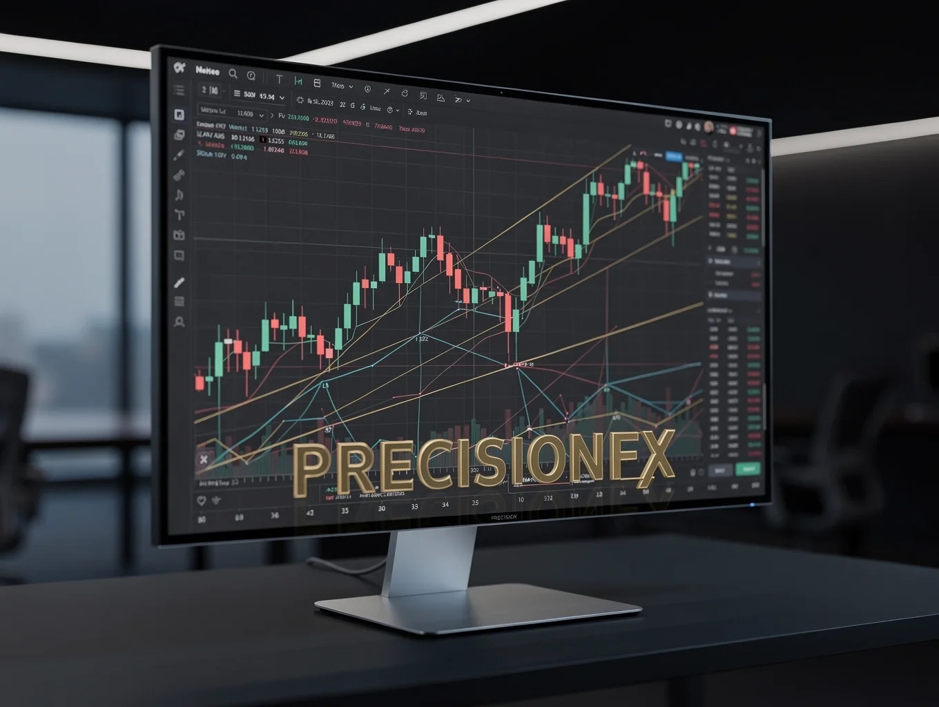 Signed non-disclosure agreement resting beside an algorithmic trading terminal